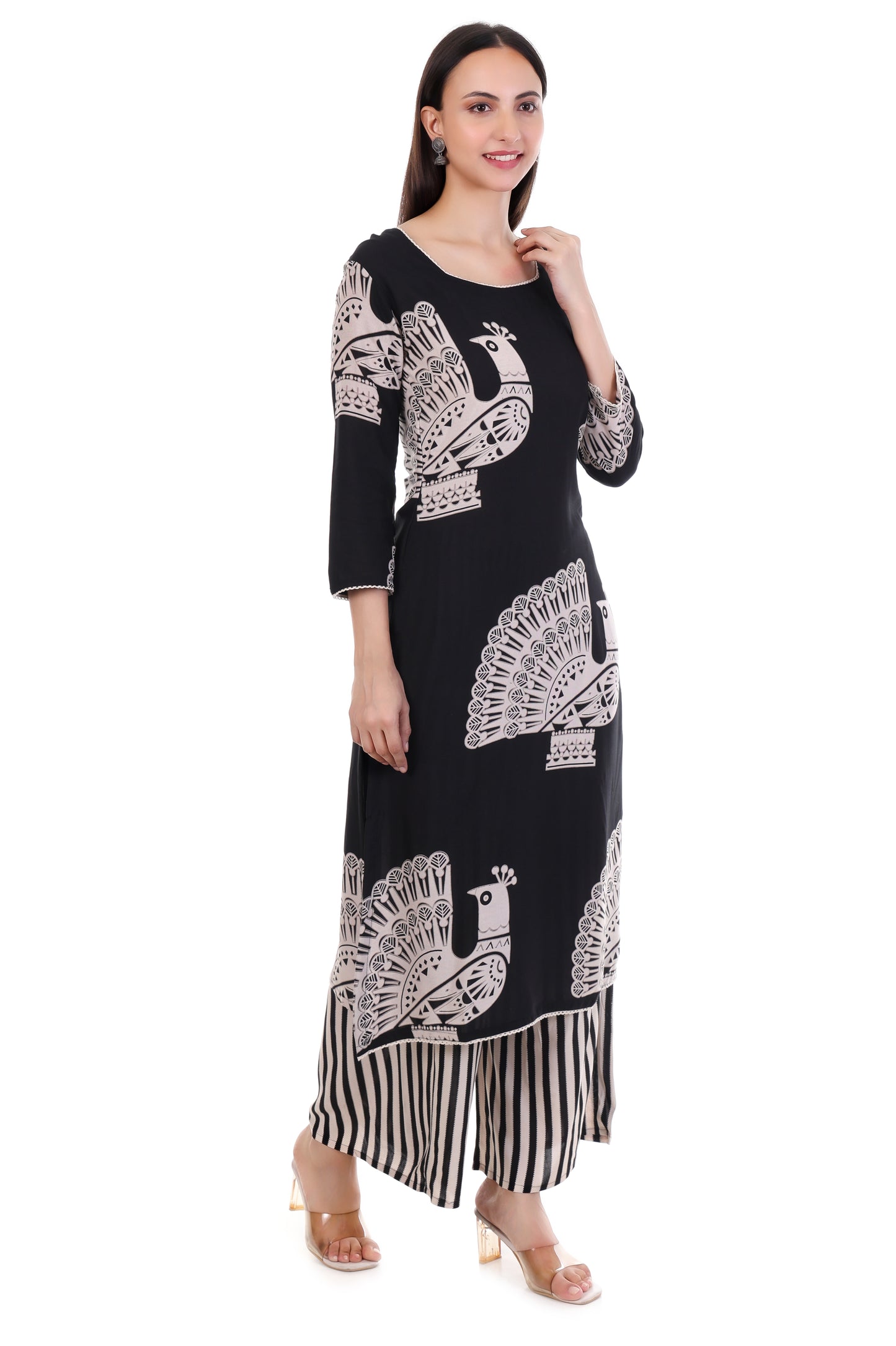 Kala Mor Elegance Kurti Set