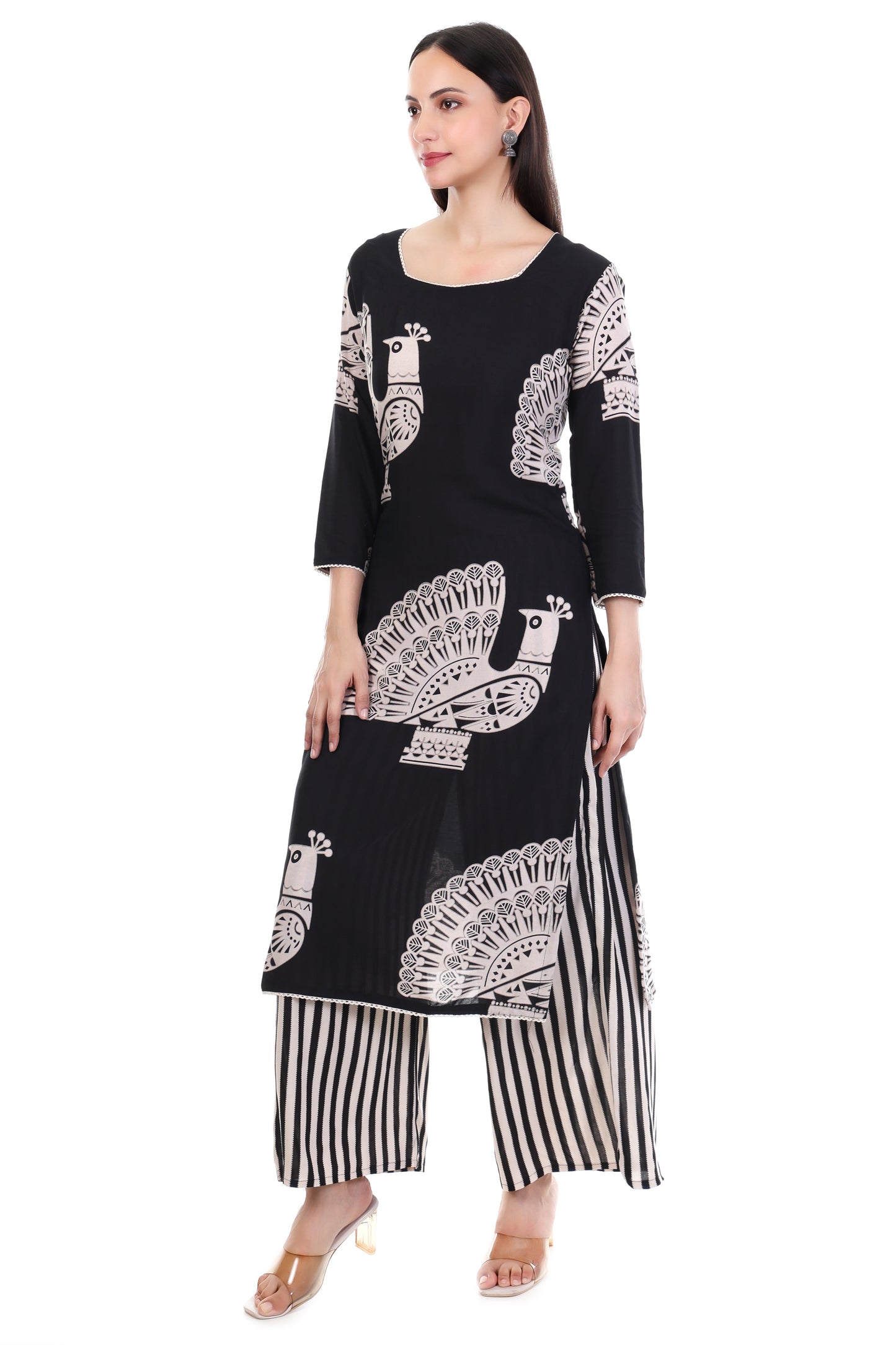 Kala Mor Elegance Kurti Set