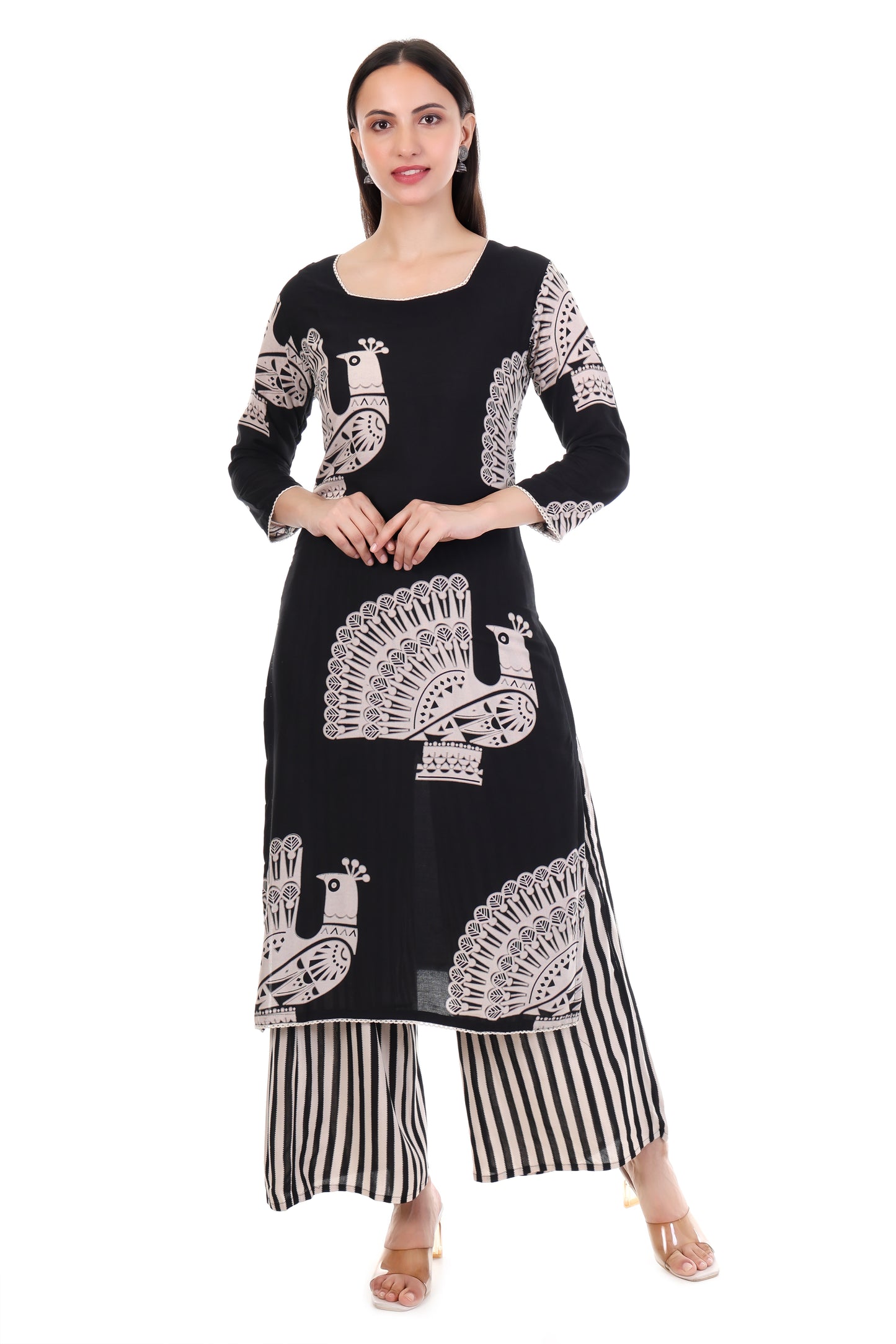 Kala Mor Elegance Kurti Set