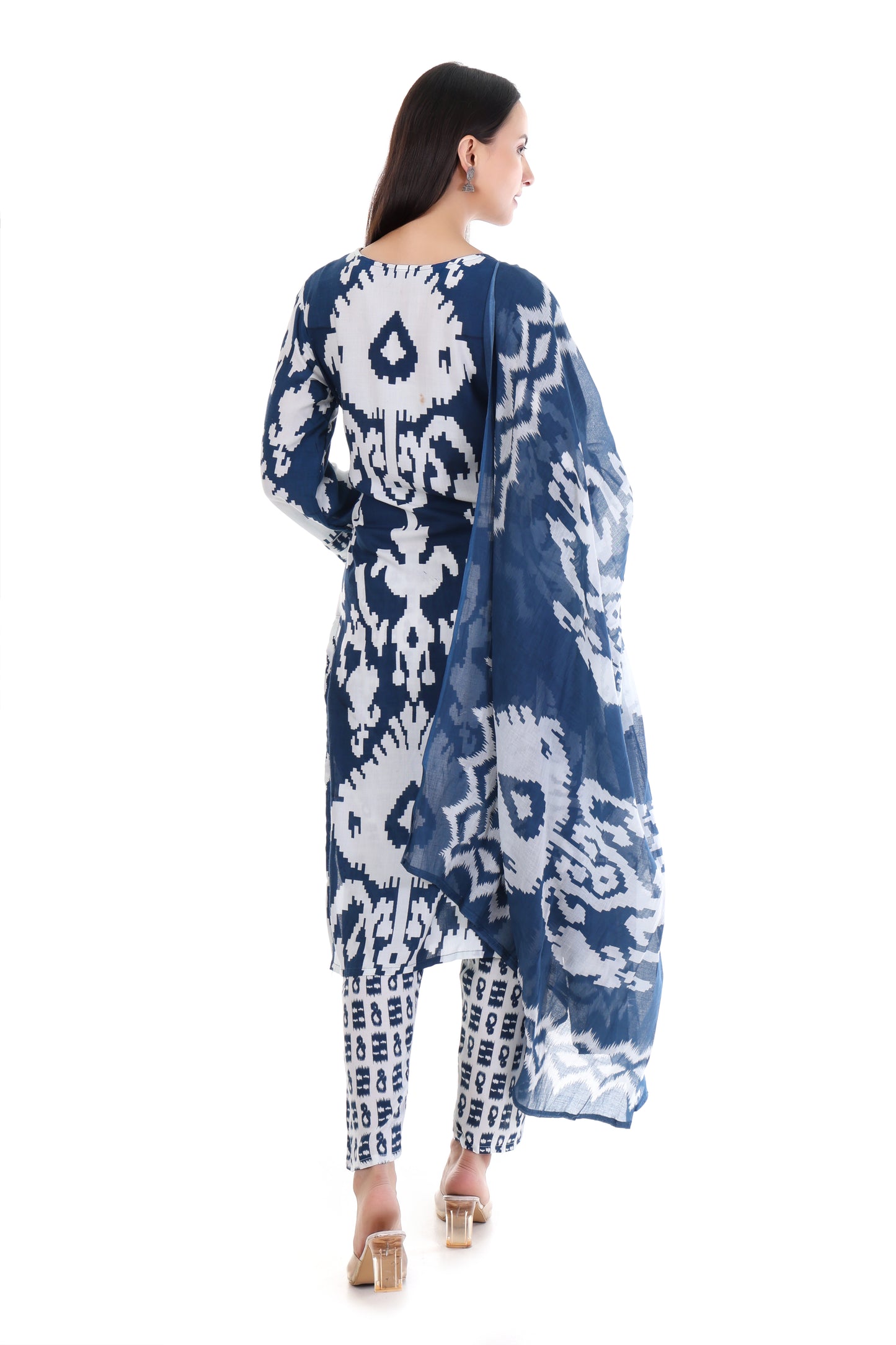 Indigo Ikat Grace Kurti Set
