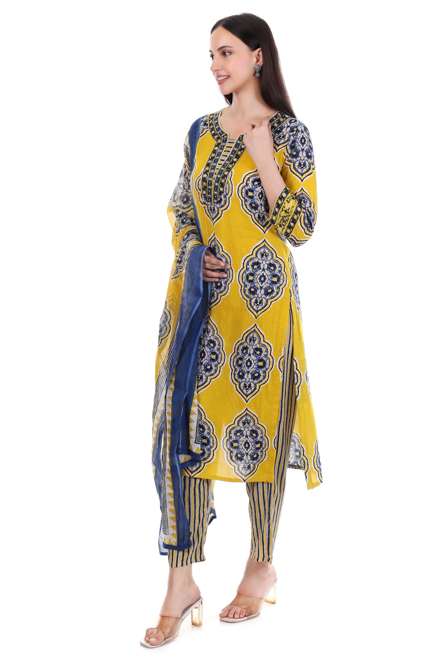 Mustard Marigold Kurti Set