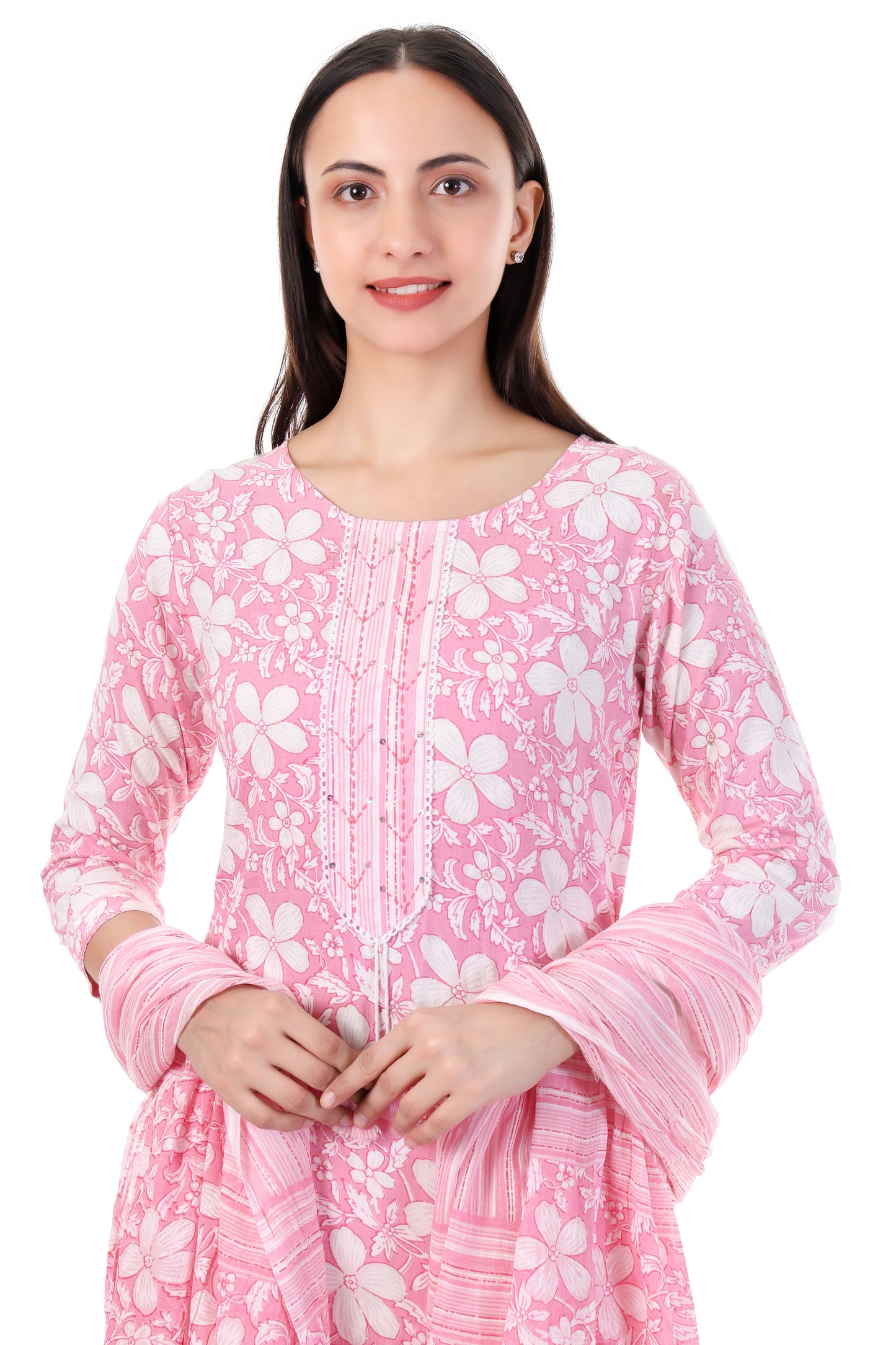 Gulzar Pink Kurti Set
