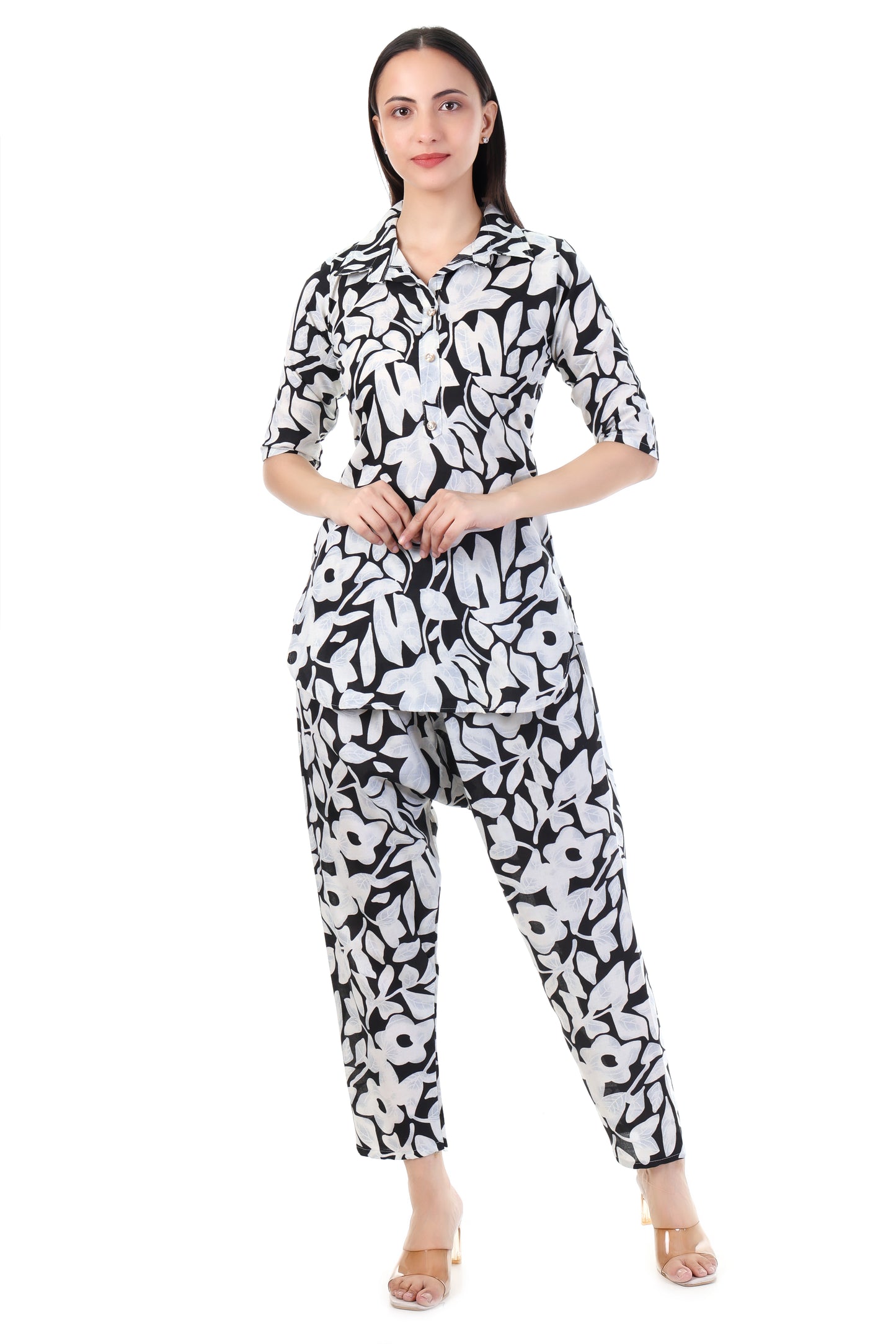 Noir Phool Cord Set