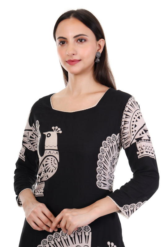 Kala Mor Elegance Kurti Set