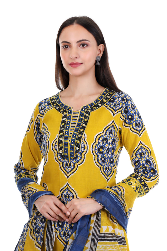 Mustard Marigold Kurti Set