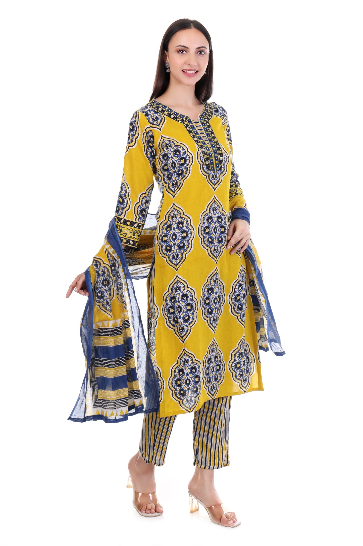 Mustard Marigold Kurti Set