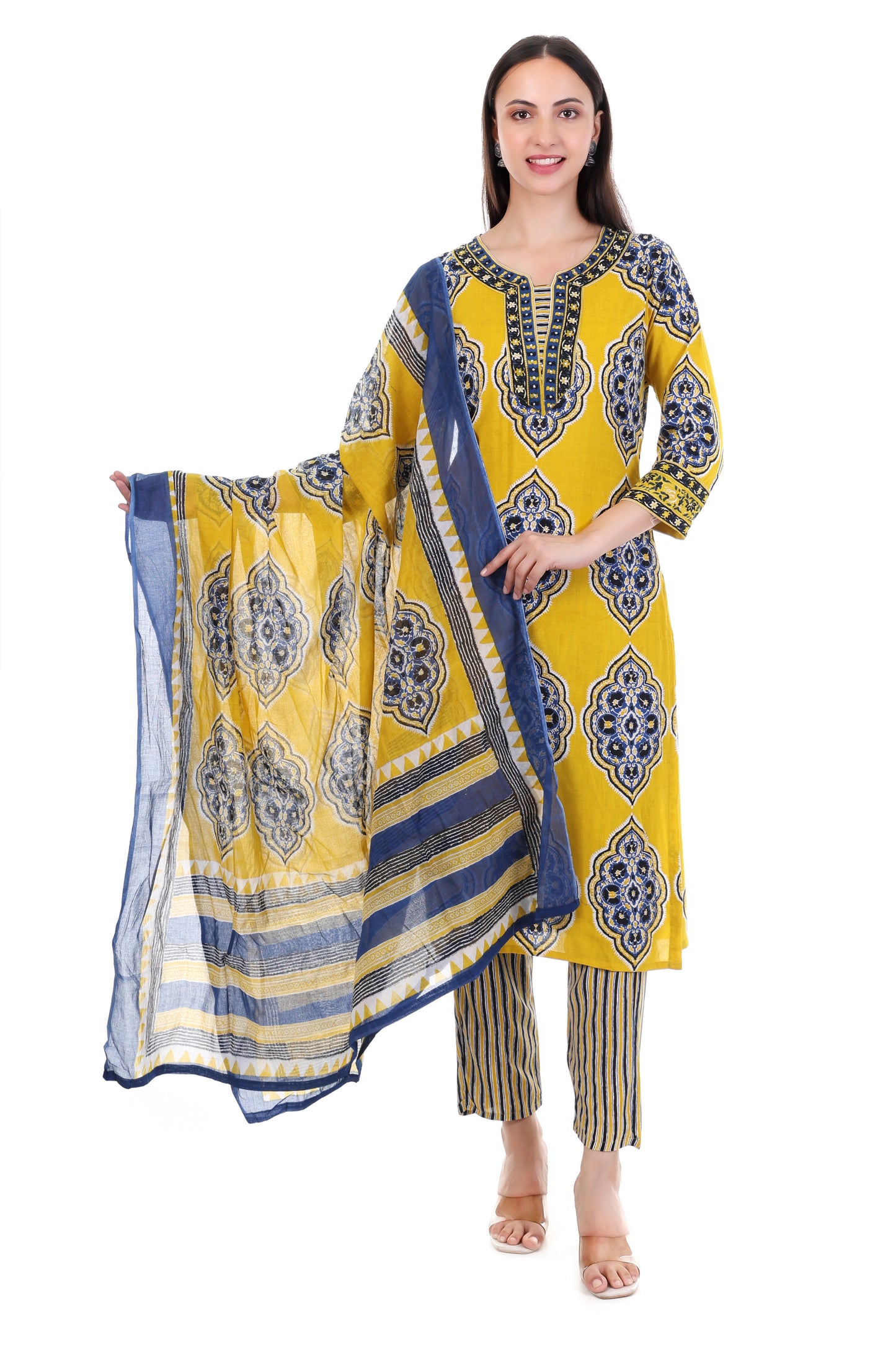 Mustard Marigold Kurti Set
